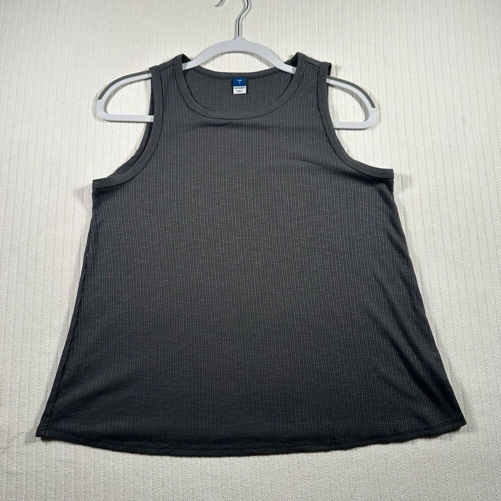 Old Navy Women’s Small Gray Ribbed Sleeveless Top Stretch Casual Tank